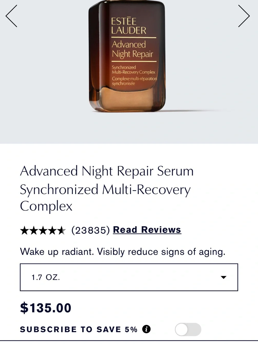 Estée Lauder Advanced night repair serum NEW